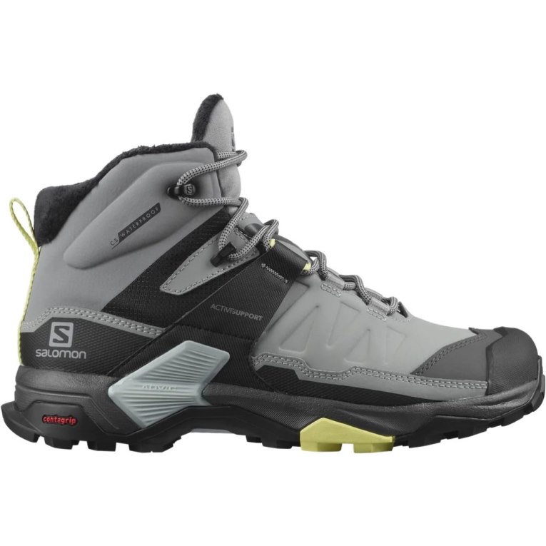 Botas de Inverno Salomon X Ultra 4 Mid Inverno Thinsulate Climasalomon Impermeáveis Feminino Cinzentas | PT S81492